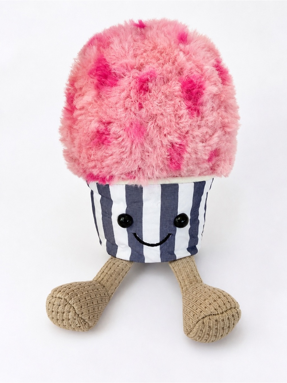 Plush Pink and Striped Gelato Snow Cone Plush